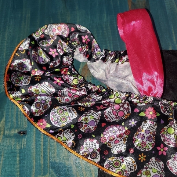 Skeleton Costume Dress Cold Shoulder New Large - Picture 4 of 7